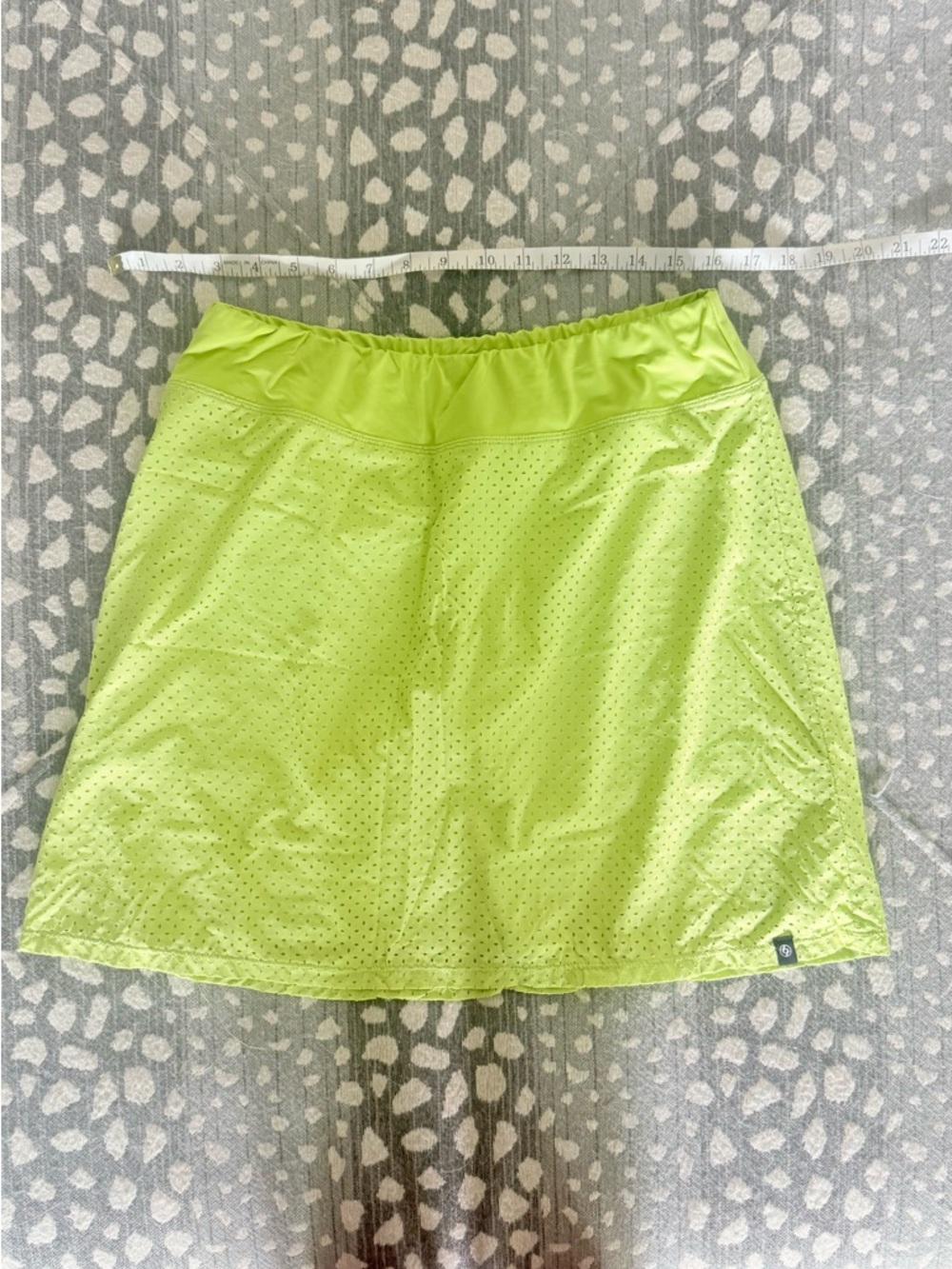 W76- Lija Neon Lime Athletic Skort